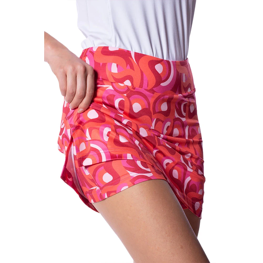 OEM high quality outdoor golf tennis wear high-waisted safety lining sports skort quick dry white pleated stretchy tennis skirt