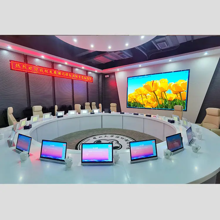 Hot selling TV LCD display conference room hidden electric display lifting platform microphone lift