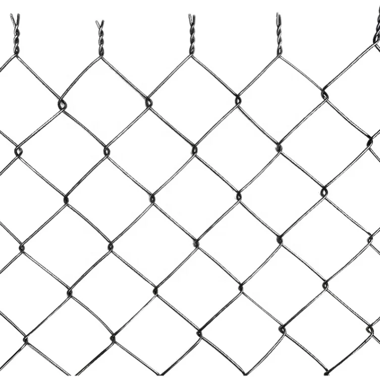 Aluminum chain link fence 55*55mm 50*50mm 3.8mm with double leaf vehicular gate