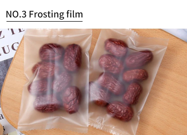 Biscuit Sugar Matte Transparent Frosted Thickened Back Seal Bag