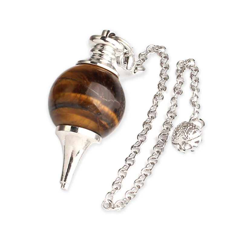 Wholesale Natural Multi Mix Reiki Crystal Healing Agate Rose Clear Quartz Ball Stone Dowsing Gemstone Pendulum Supplier for Heal