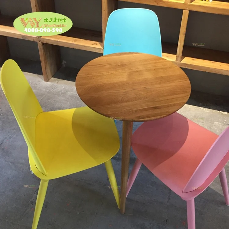 Factory price finger joint oak wood coffee table for restaurant  / Quality solid oak wood round / square coffee table