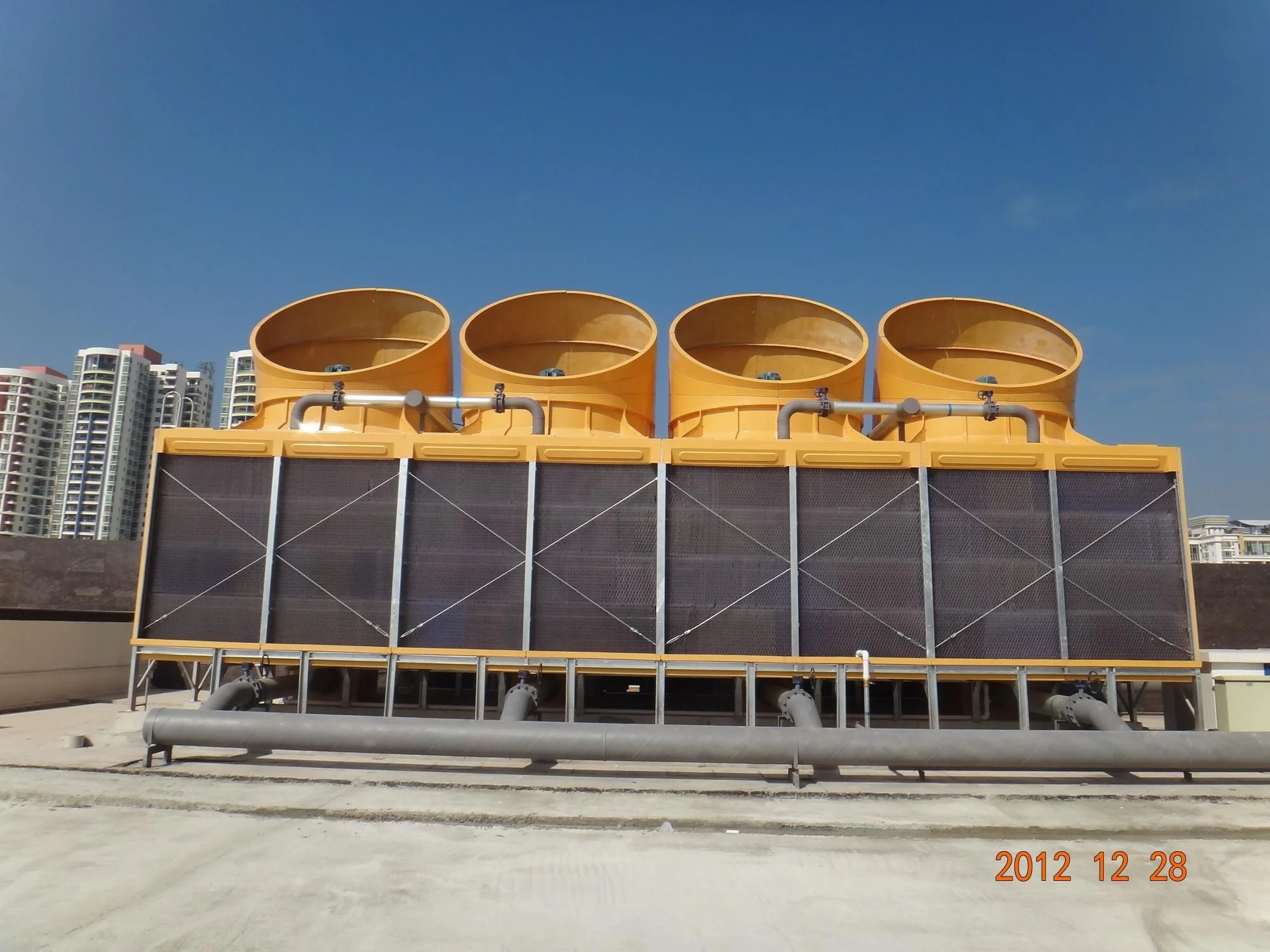 Zillion High Quality Closed Type Square Cross Flow Cooling Tower Made in China 300T