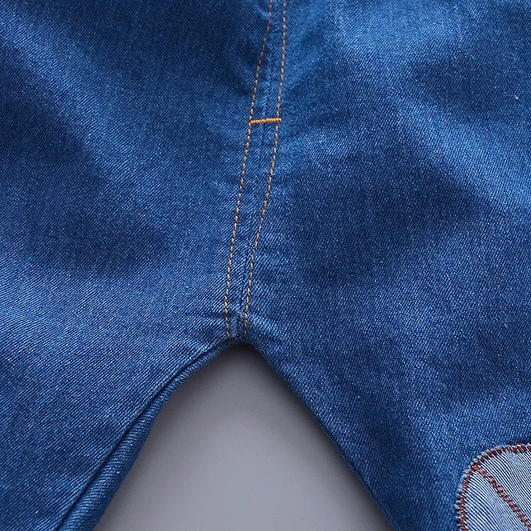 
2020 hot sale fashion cute popular jeans long sleeve printed sweatshirt children clothes little boys clothing 