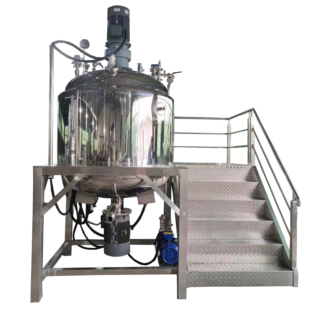 Yuanyang Cosmetic production equipment manufacturer supplies high-quality vacuum homogenizing emulsifier mixer machine