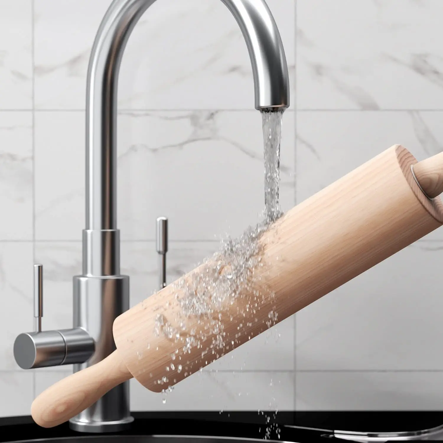 Cookies Wood Rolling Pin Economy Kitchen Cooking Handles Pattern Bamboo Wooden Custom Dumpling Embossed Oak Blue Pins Engrave