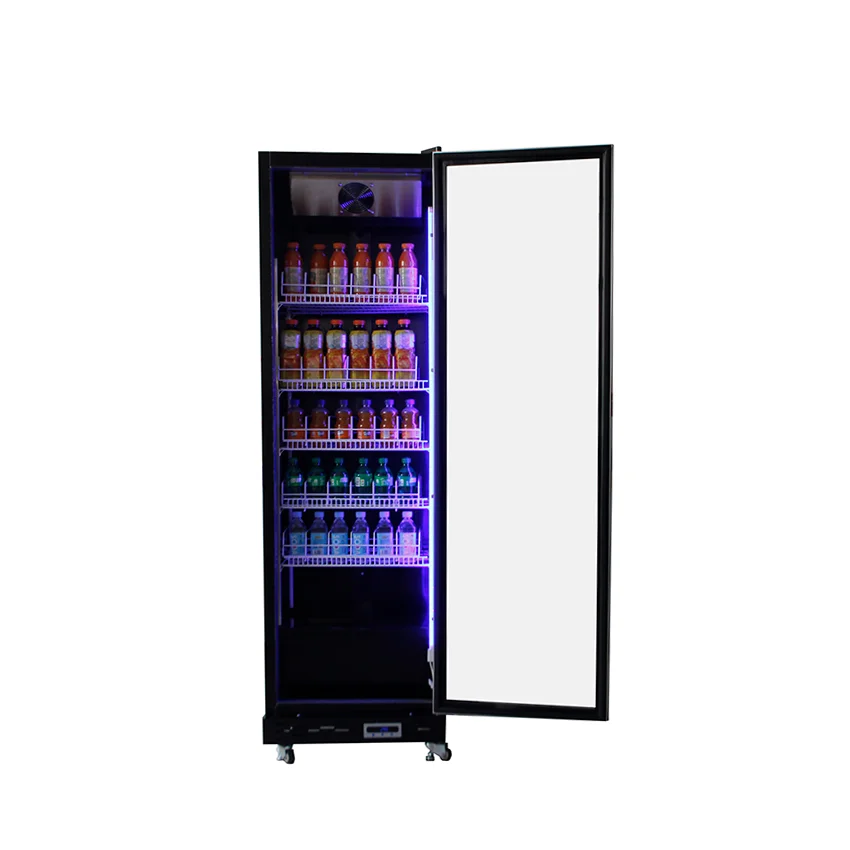 China cheap price Pepsi beverage air display cooler stand cold drink cooler with LED light large size cold drink display fridge