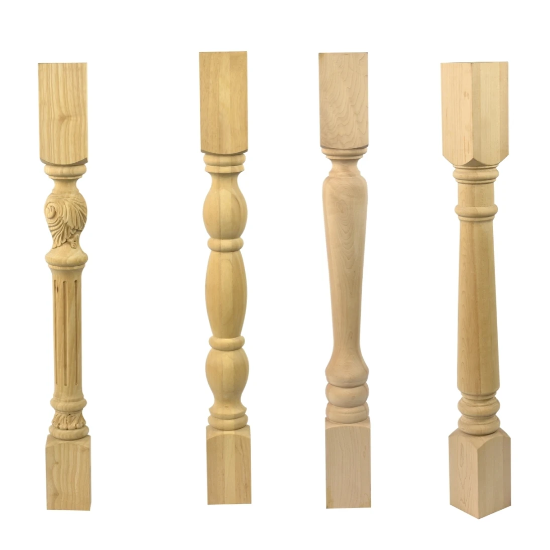 Stair Case Stringer Red Oak Wood Wooden Staircase Baluster & Pillar Handrail Stair Tread Steps Raiser Newel Post