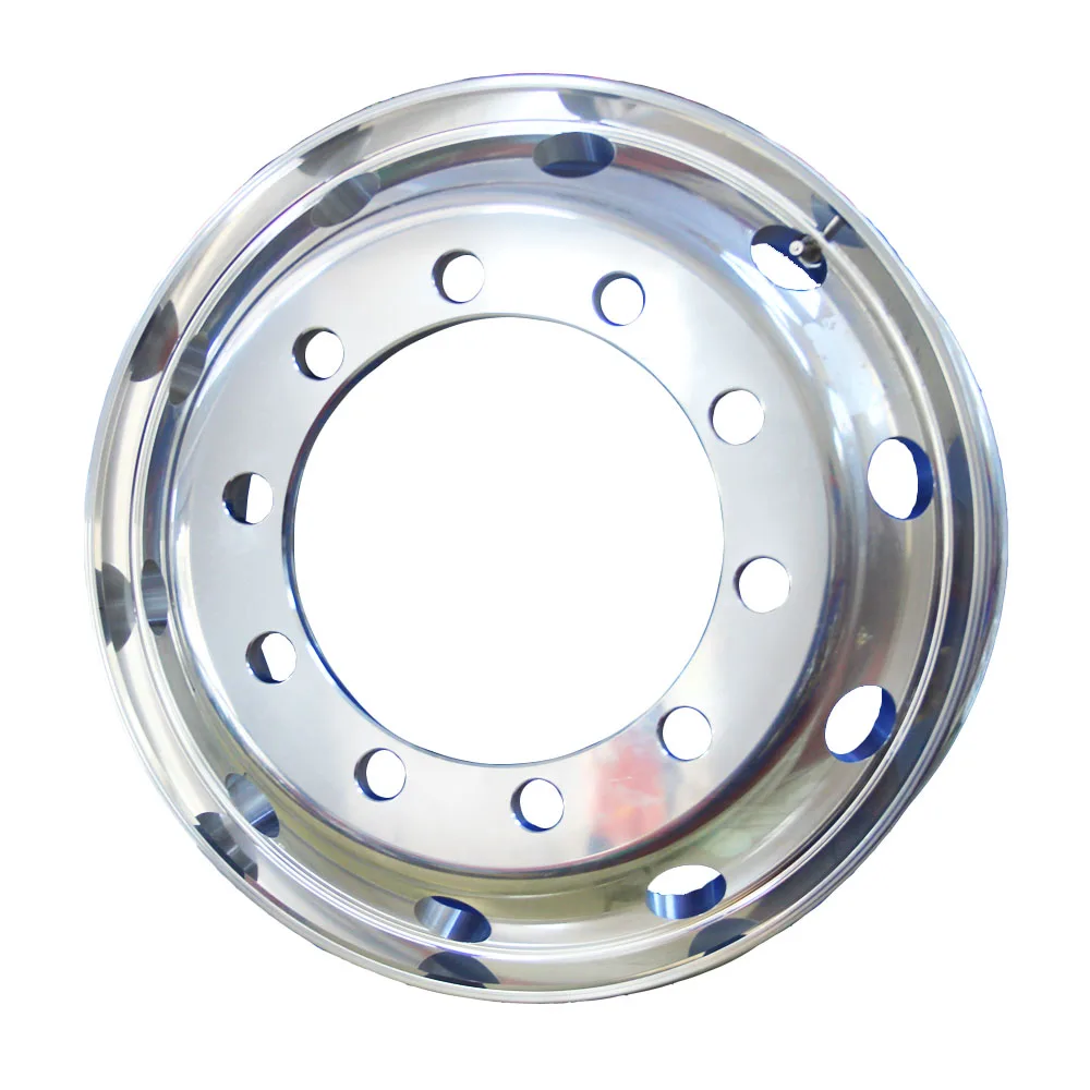 steel wheel rims for 11R22.5 truck tires and 22.5*8.25 aluminum alloy wheel rims trailer tubeless wheel rim supplier in China
