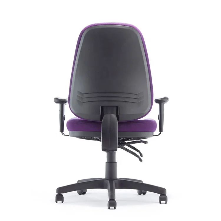 360 Degree Task Chair Modern Purple Mid Back Guest Chair Swivel Ergonomic Office Chair