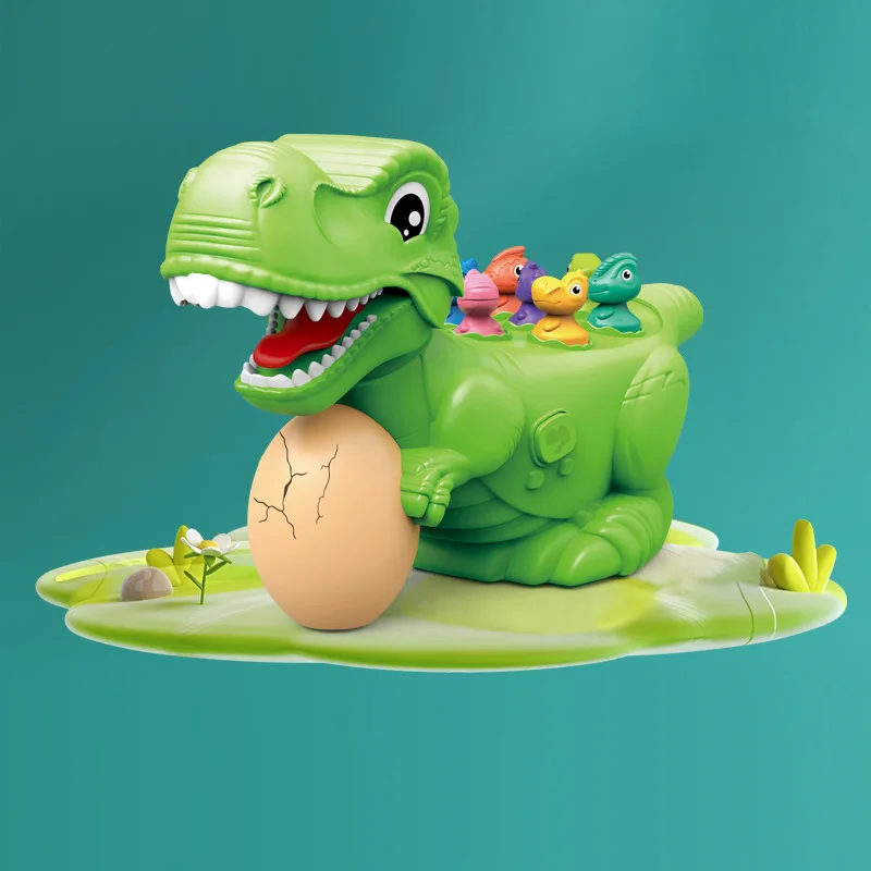 kids hand-eye coordination game toys interactive whack a dinosaur with light and sound Boys Girls Toys Mole Fighting Game
