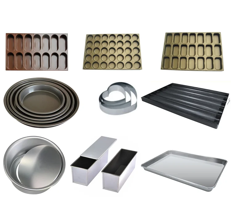 Gold Oven Baking Tray for Cupcake baking Supplies Metal Cup Cake Mould Bakeware Set Aluminium