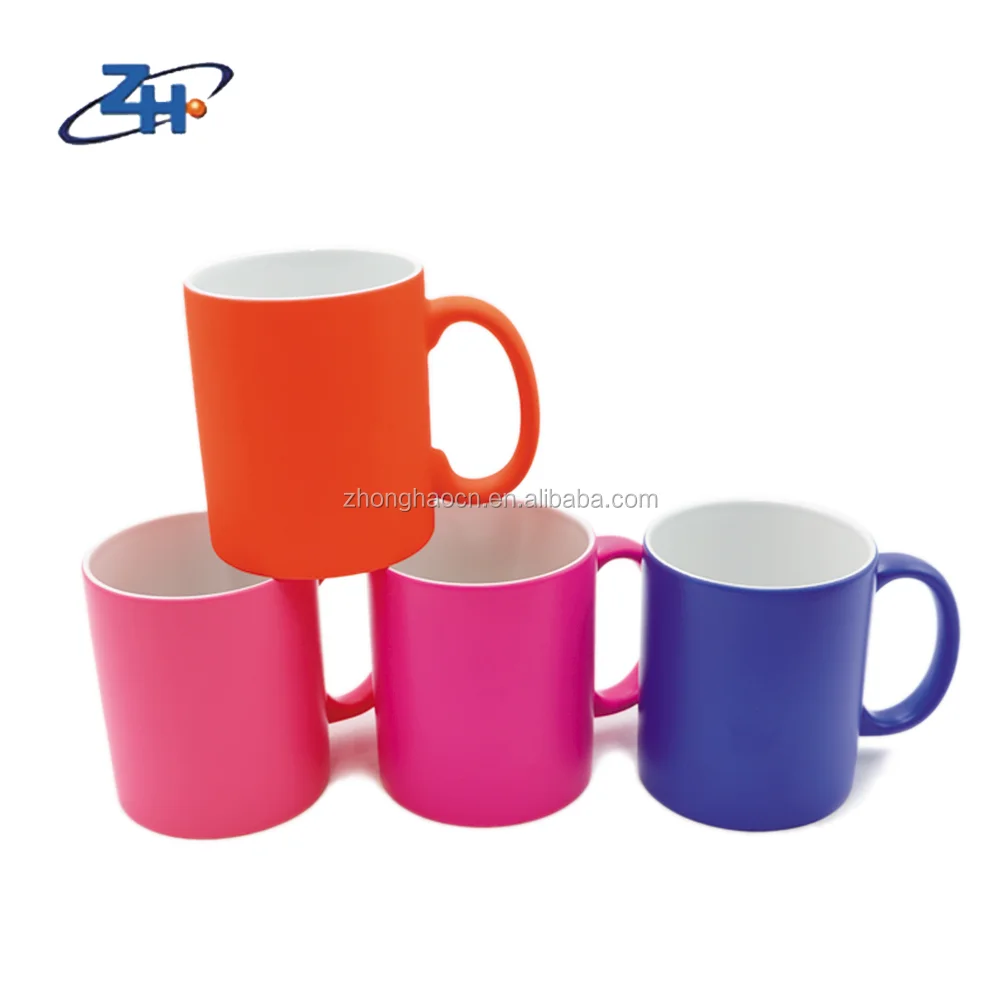 Sublimation Mug Tea Coffee Cup Porcelain Blank White Ceramic Cups Customized CLASSIC Mugs Custom Color Ceramic to Sublimate 11oz