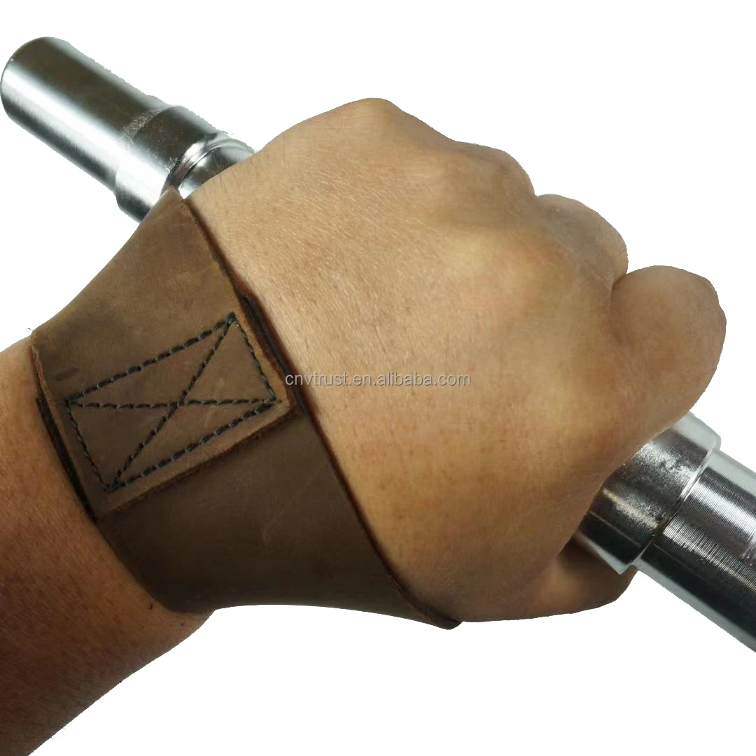 Leather Weight Lifting Straps Wrist Wraps Support Braces for Power Lifting,Cross Fitness,Weightlifting,Gym,Deadlifts,pull Ups