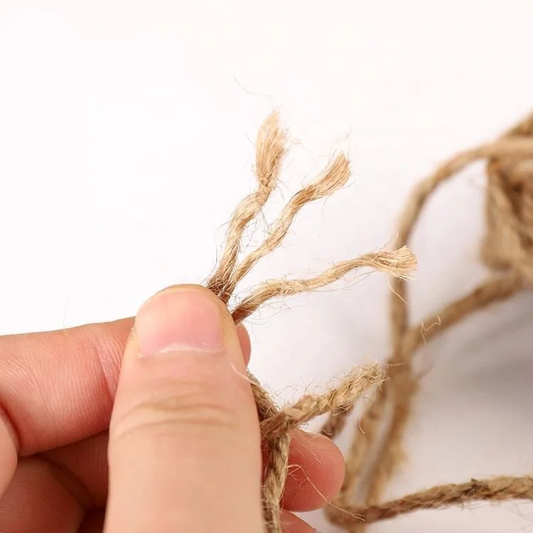 24Roll/Box 3MM 3Meters Hemp Rope Natural Jute Twine String Cord Rope DIY Making New
