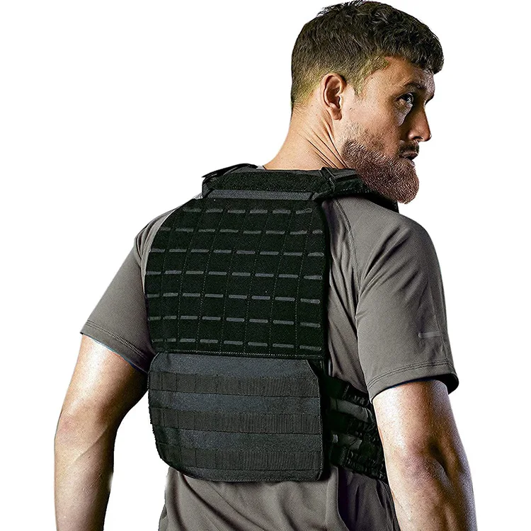 WT8028 Fitness Gym Adjustable Tactical Weight Vest Strength Training Weighted Workout Vest