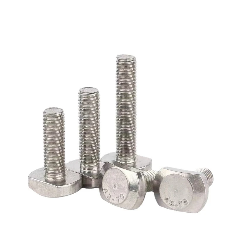 Stainless Steel Aluminum T Slot Bolt M6 M8 Hammer Bolt Galvanized T Head Bolt T-Bolt