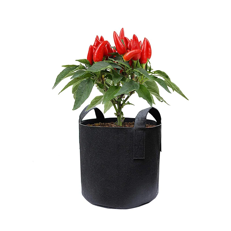 Free Sample Black Planting Garden Nursery Planter Vegetables Flowers Felt Fabric Plant Grow Bags