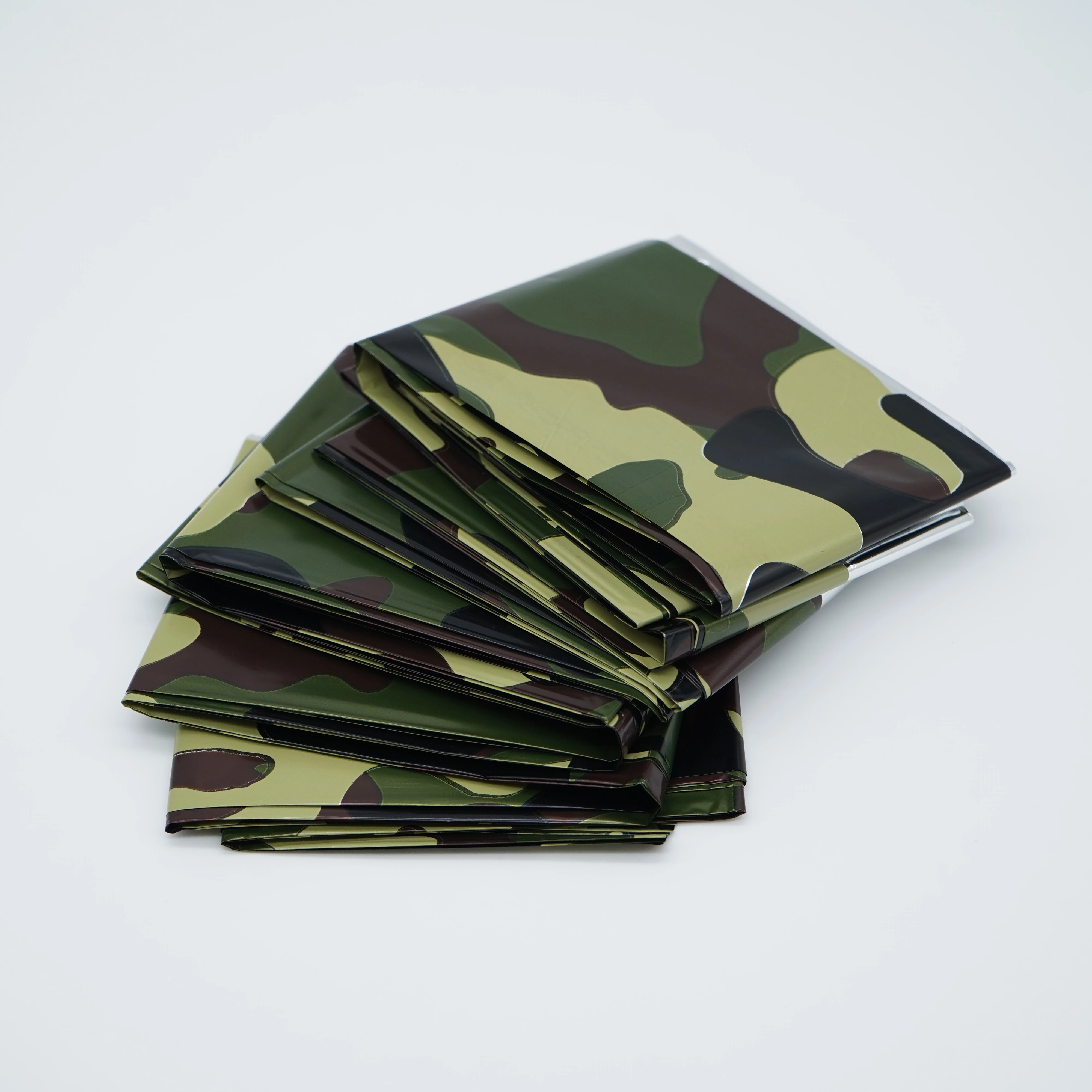 HOT SALE army green and jungle camouflage  with CE ISO F/D/A  mylar thermal blanket EMERGENCY BLANKET
