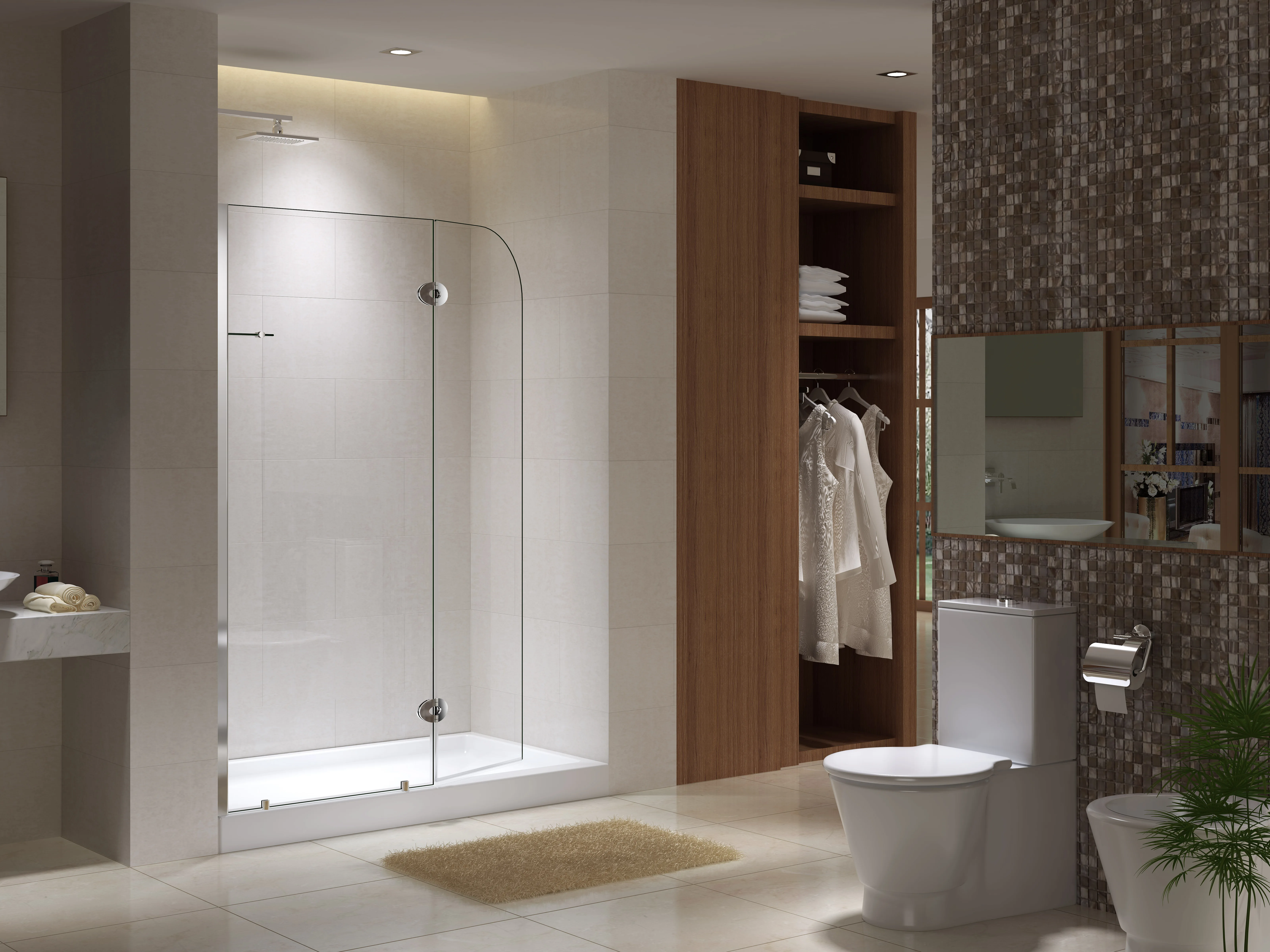 8113S Matte Satin Black Frame 304 SS Soft Close Sliding Tempered Glass Shower Door Clear Sale Choice Blue Customized Steel Anti