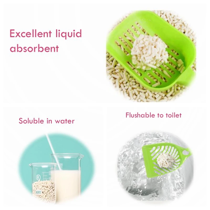 Factory Supplying Nature Coffee Smell Pea Fiber Tofu Clump cat litter