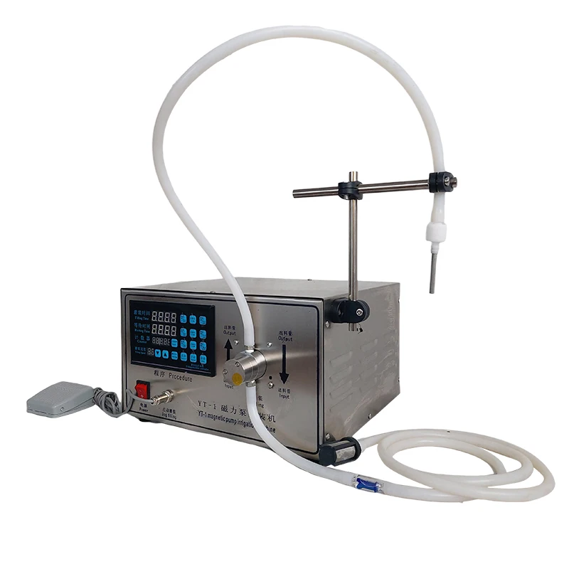 Semi-automatic Oil Beverage Juice Filler Equipment Magnetic Pump Bottle Liquid Filling Machine