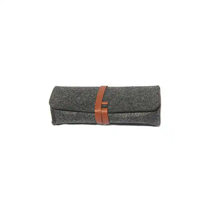 Fashion felt leather glasses protective cover storage bag glasses bag portable sunglasses cases