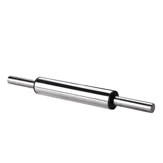 Factory directly sale  Christmas long handle kitchen stainless steel rolling pin for baking