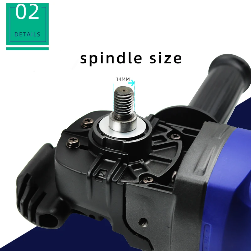 ANTIEFIX  1200W 180mm Dural Action Angle Grinder Type Electric Car polisher