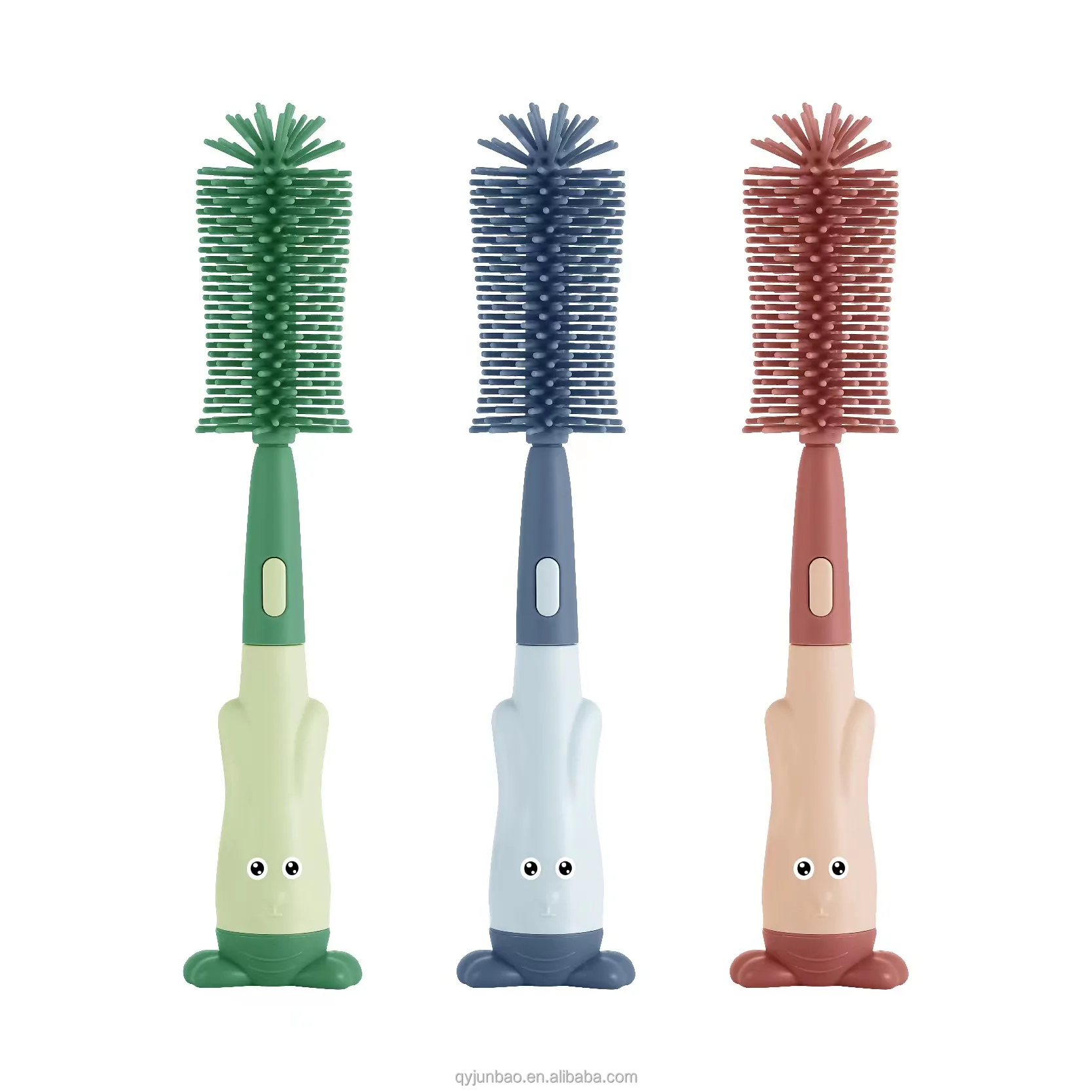 2023 New Arrival Amazon Hot Sale Reusable Silicone Baby Bottle Brush Set Multifunctional Cleaning Brush for baby bottles