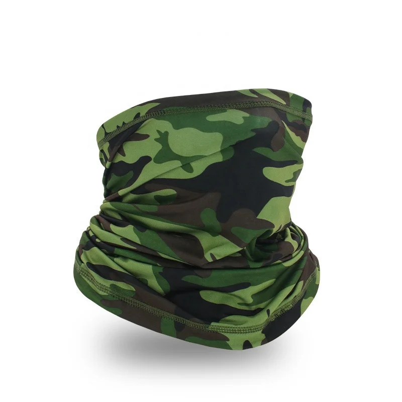 wholesalers custom reusable washable summer lady knitted printed half sport training cycling neck face balaclava scarf mask