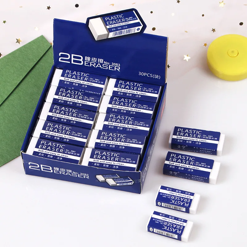 2B Eraser White primary school students exam drawing special erasers clean erasers