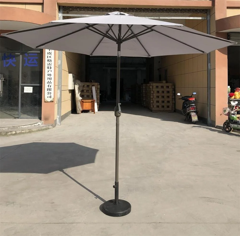 2020 New Design Large Size 2.7meter Portable Patio  2.7meter Garden umbrella Outdoor with easy crank open  for Sale