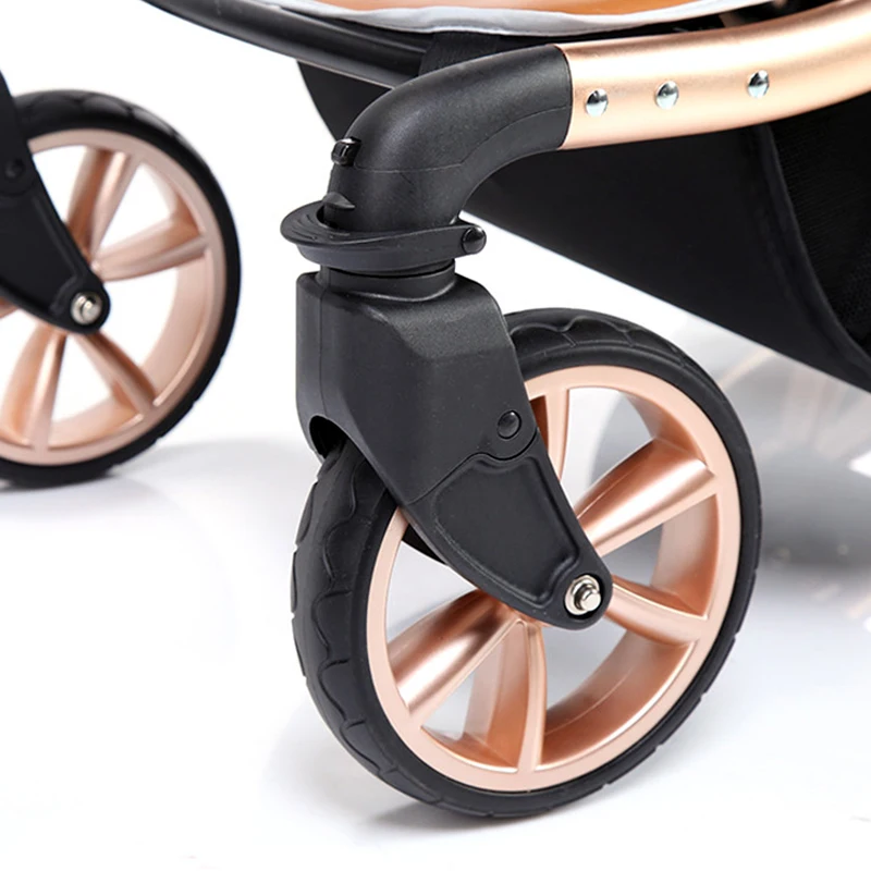 Aluminum frame high landscape luxury baby stroller prams 3 in 1 baby stroller carrier pram