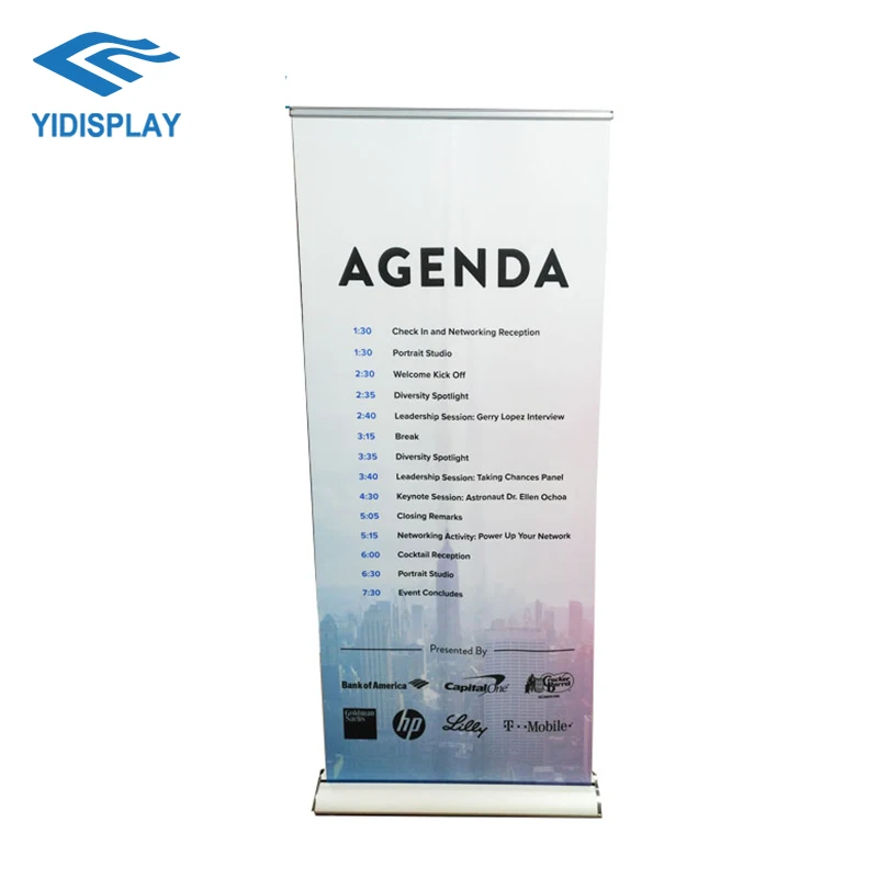 Factory Direct Sale Pop Up Stand Vertical Fabric Banner Backdrop