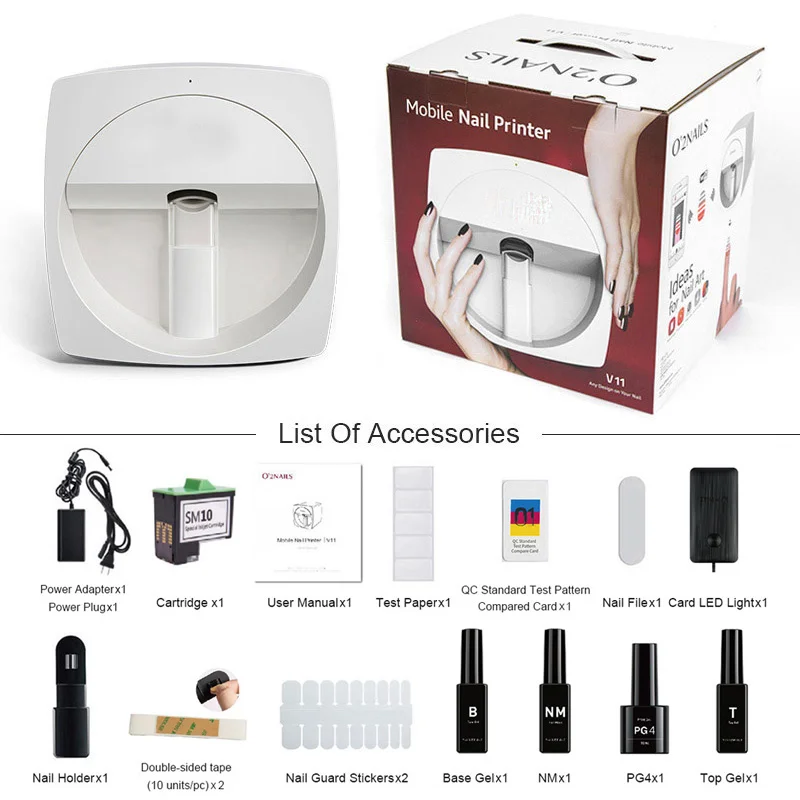 High Quality Full Professional Nail Art Machine Private Label Automatic Electric Nail Polish Printer Kits