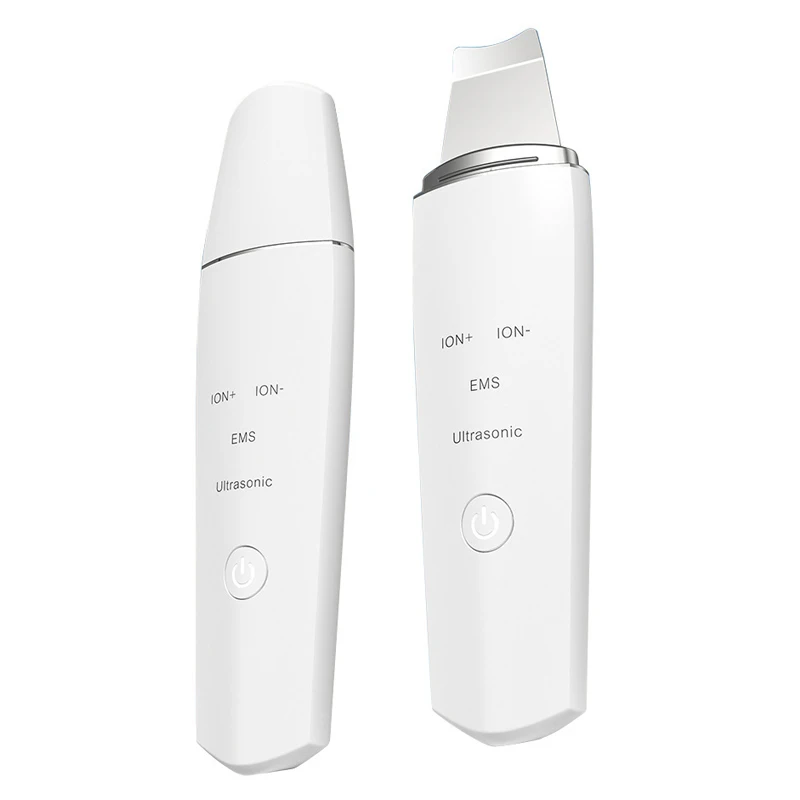 Portable Ion Ultrasonic Shovel Peeling Skin Facial Scrubber Blackhead Remover Pore Cleaner