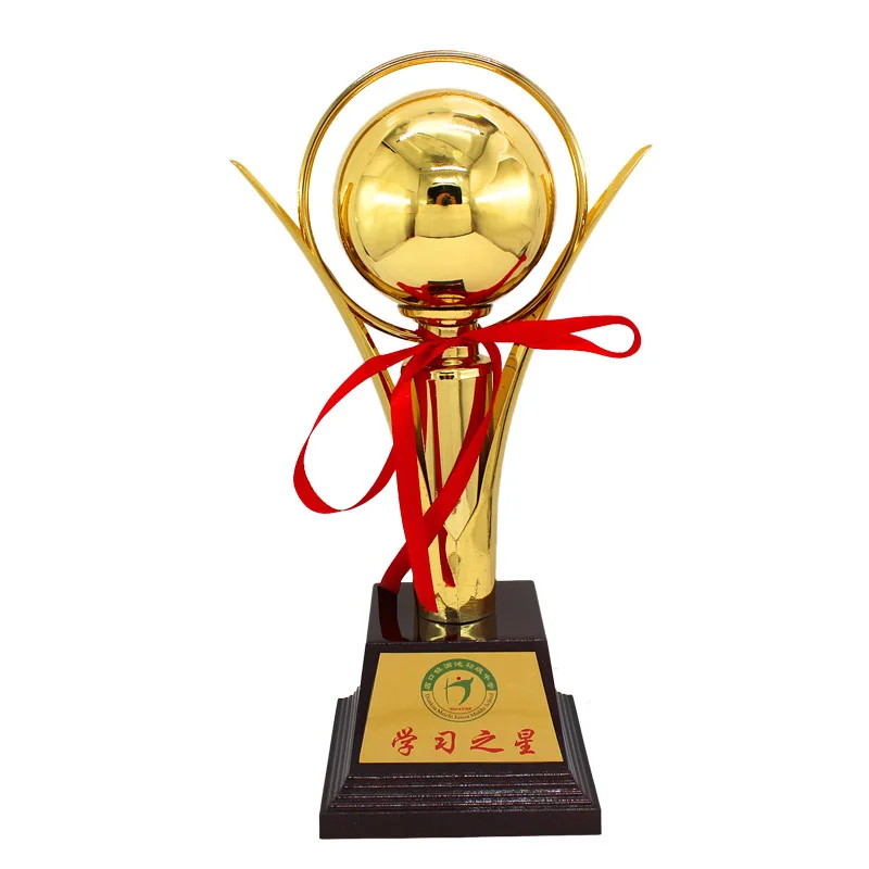 2022 Metal Trophy Customized High-End Football and Basketball Championship Trophy Creative Student Trophy