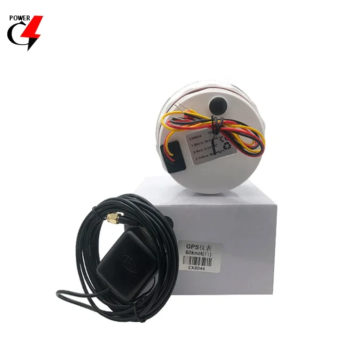 Горячая Распродажа GPS датчик CX8044 NMEA 2000 85 мм Аналоговые белым циферблатом и ЖК-дисплей 60 узел спидометра с
