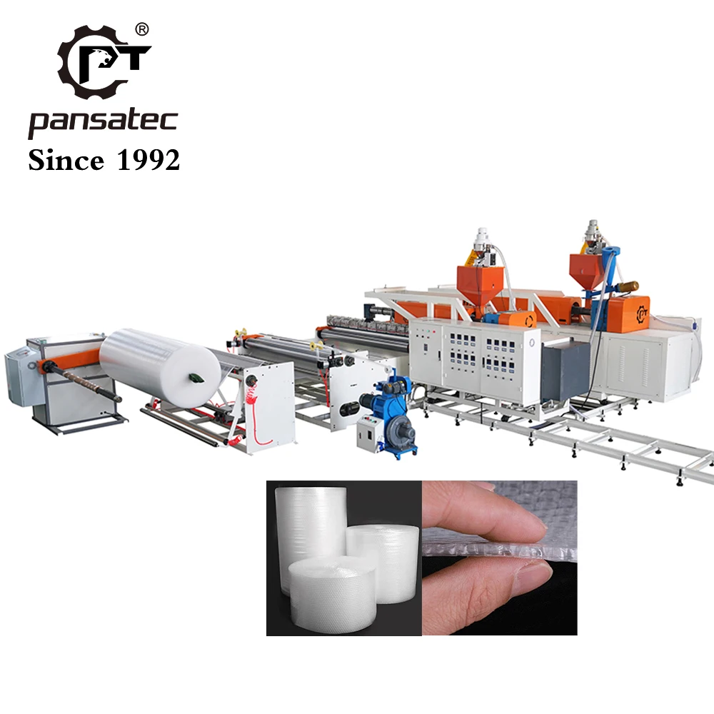 film making bubble air wrap film sheet extrusion pe air bubble film wrap making machine