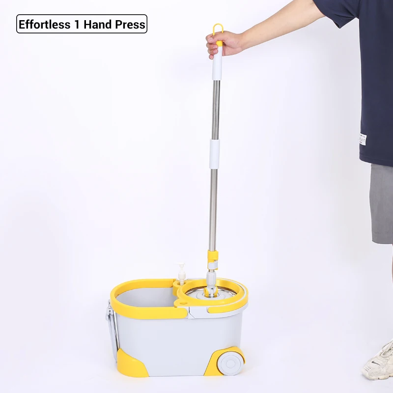 Heavy Duty Detachable Spin Mop and Bucket Set with