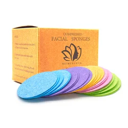 TBT-8E022  reusable degradable cosmetics compressed natural cellulose facial exfoliating cleansing sponge 2022