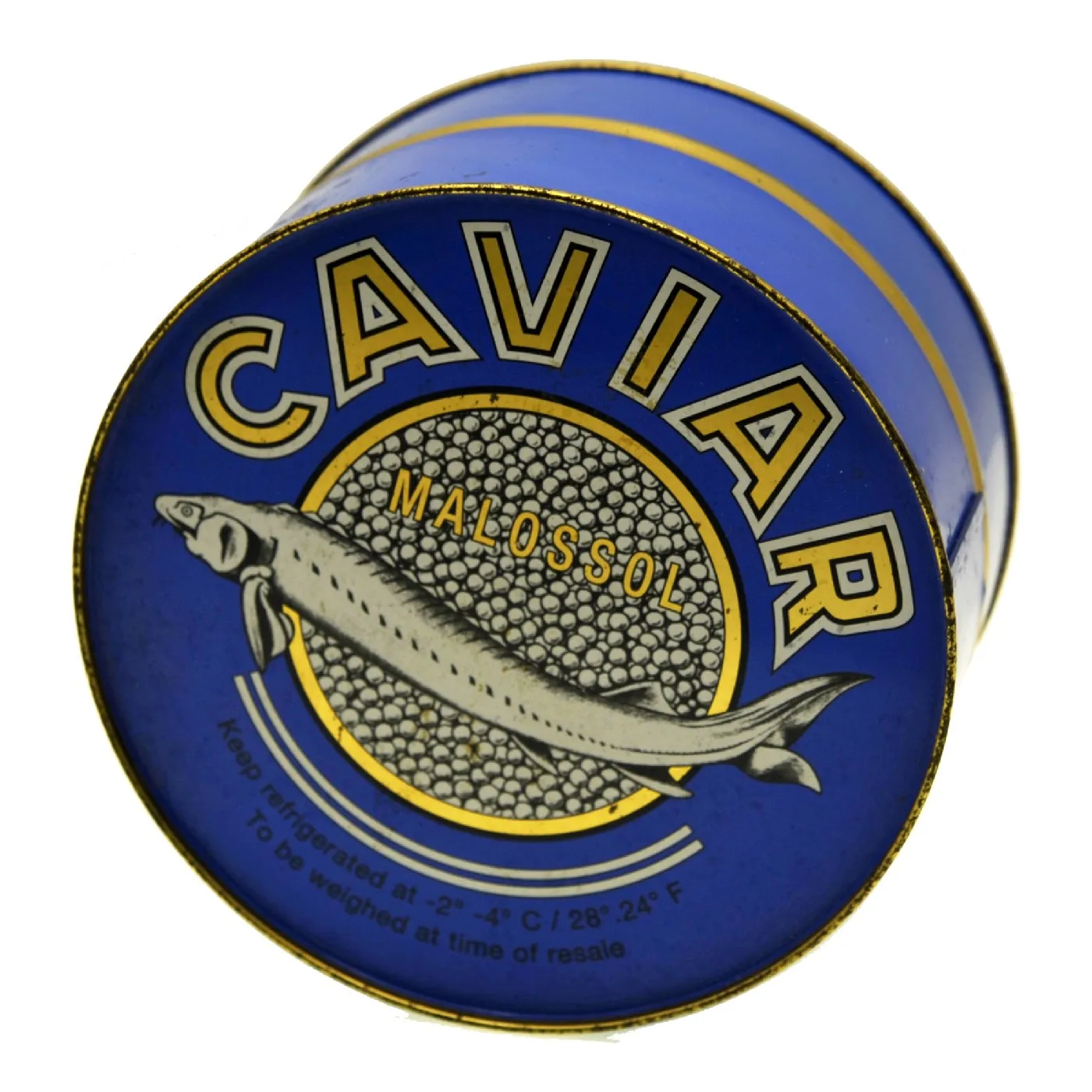 Factory Supply Directly Empty Custom Round Food Safe Caviar Packaging Tin Can Box