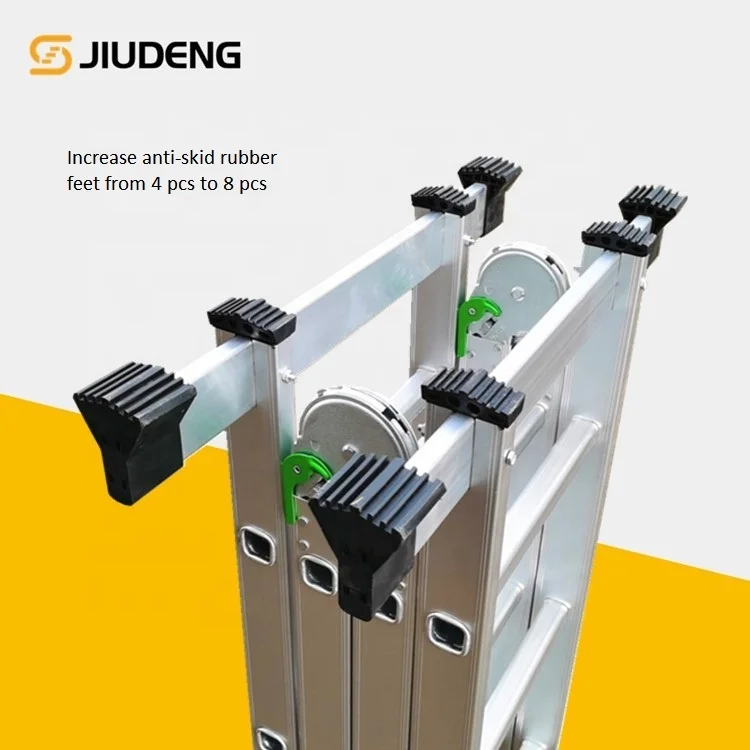 China Multi Functional Aluminum Folding Ladder For Home Use Supplier Sale Direct Escalera 4x2 4x3 4x4 4x5 4x6 Step