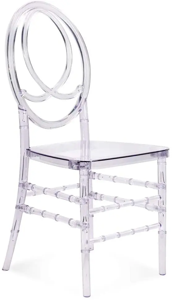 Round shape clear acrylic transparent plastic wedding polycarbonate resin chair