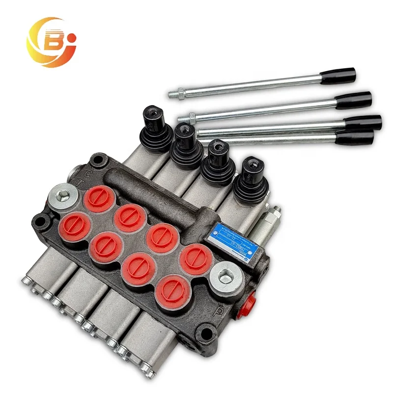 MB3 Series High Efficiency Compact Construction 4 Spool Monoblock Directional Control Circuit Valve