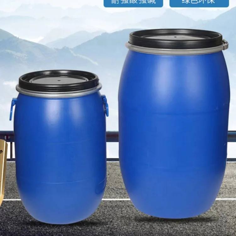 Good quality blue plastic barrel drums small plastic buckets with lids