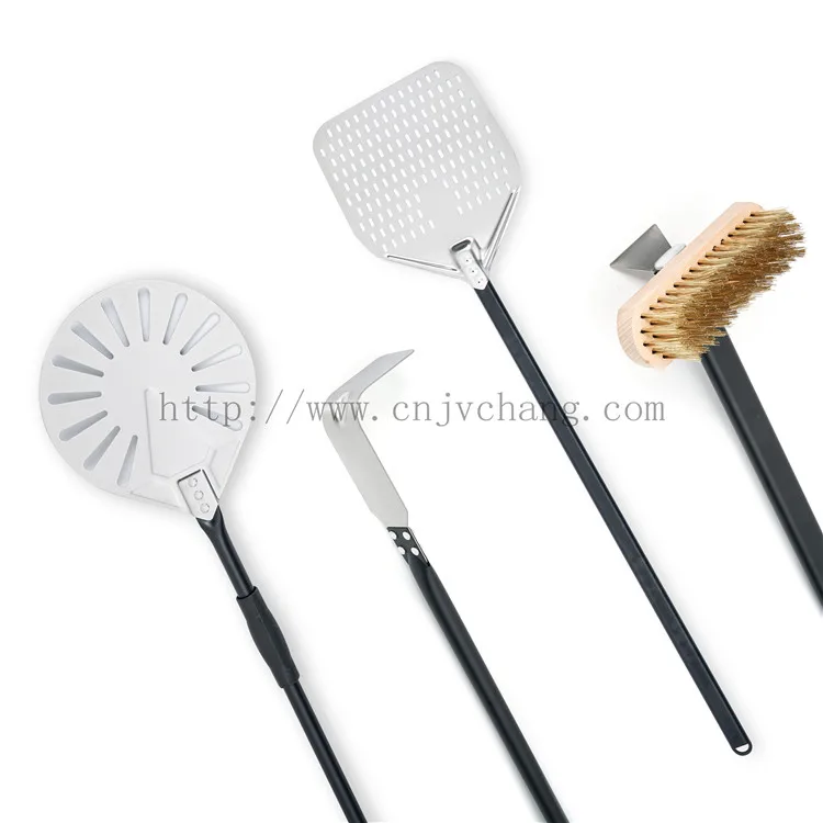 Hot Sale Perforated Metal Aluminum Pizza Peel 150cm Long Handle Pizza Paddle Spatula Oven Baking Tools