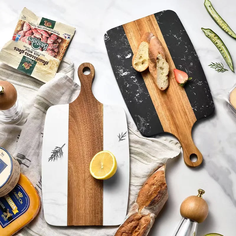 Eco-Friendly Wood Chipping Board for Kitchen Cooking Sustainable Chopping Blocks for Enhancing Kitchen Space