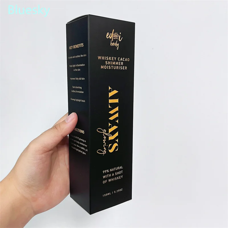 Cardboard paper box custom logo skincare packaging product cosmetics mailing  beauty care products packaging carton
